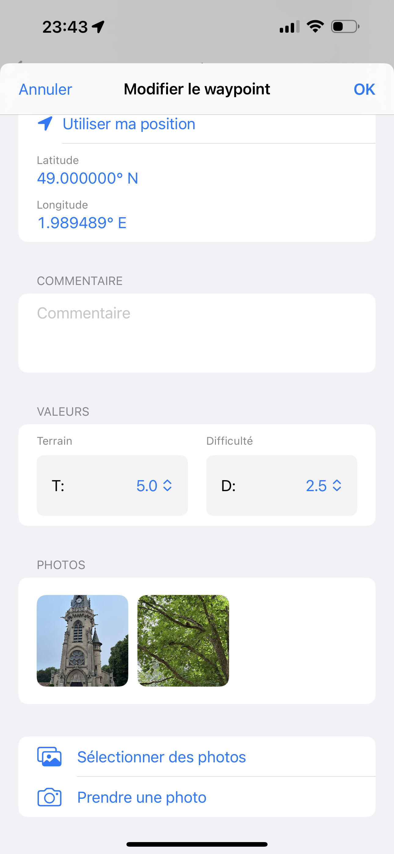 Gestion des photos